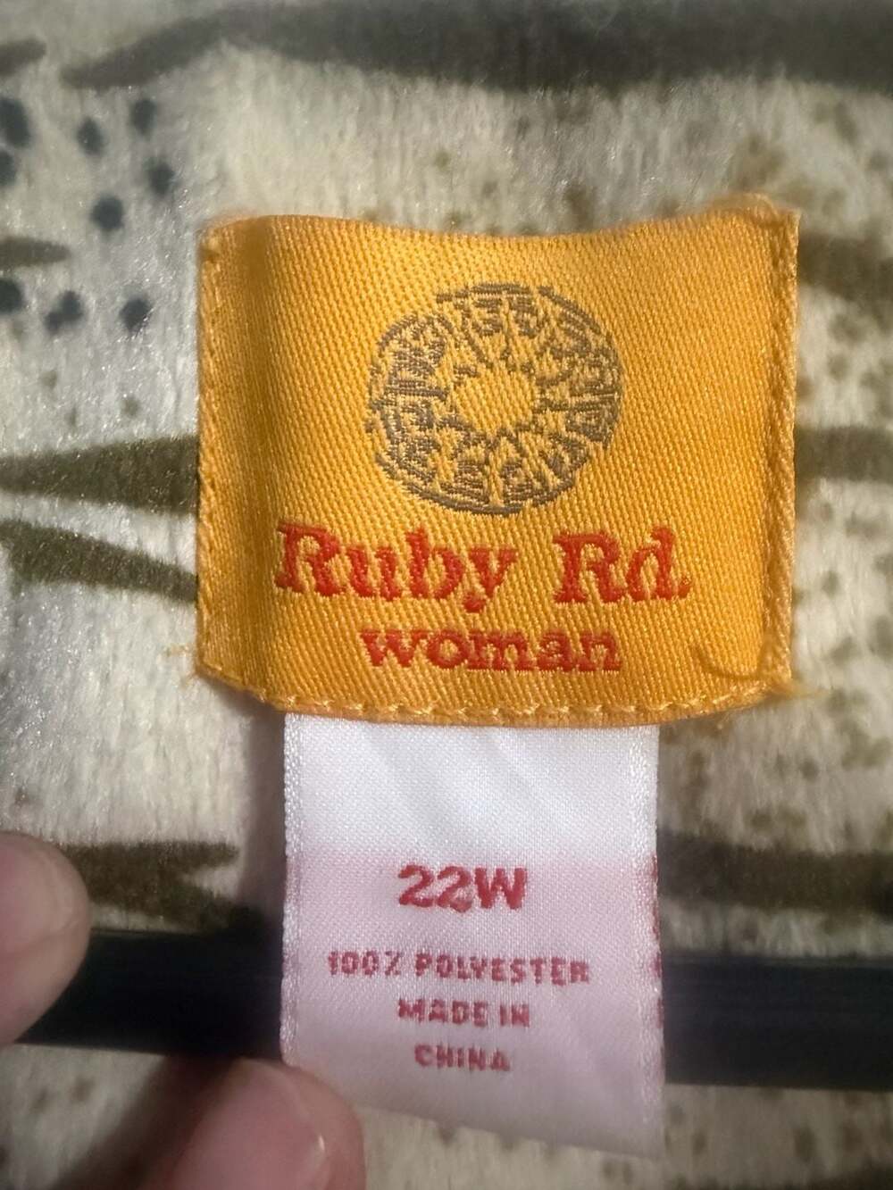 Ruby Rd. Woman Animal Print Button Front Jacket Size 22W - Picture 3 of 4
